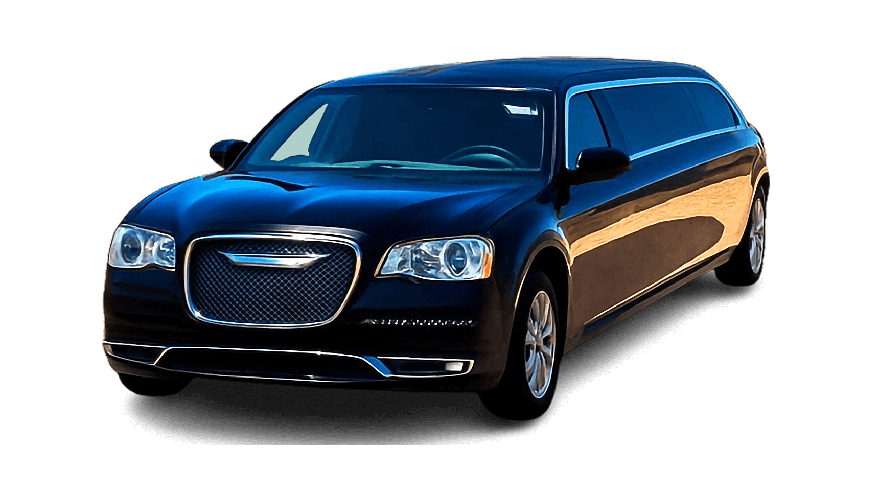Chrysler Black Stretch Limousine luxury limo service in Bakersfield