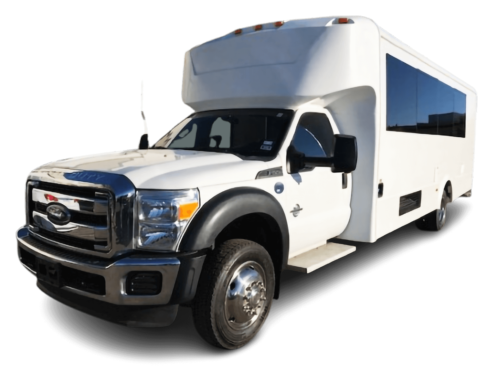 Luxury 26-Passenger Ford Party Bus premium group transportation in Bakersfield